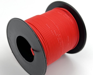 28AWG 0,08 мм² Медный провод в силиконовой изоляции (красный, UL3135) LFW-28R