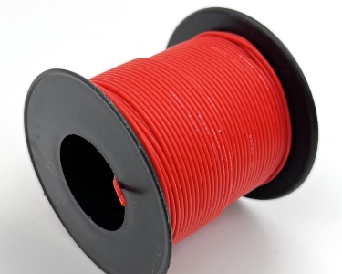26AWG 0,14 мм² Медный провод в силиконовой изоляции (красный, UL3135) LFW-26R