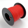 На катушке Медный провод 22AWG 30м 0,3 кв.мм (60*0,08мм) (красный, UL3135) LFW-22R в мягкой силиконовой изоляции