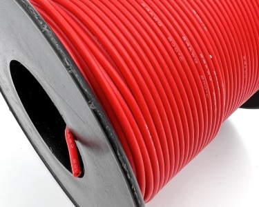 28AWG 0,08 мм² Медный провод в силиконовой изоляции (красный, UL3135) LFW-28R