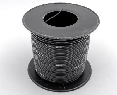 24AWG 0,2 мм² Медный провод в силиконовой изоляции (черный, UL3135) LFW-24B