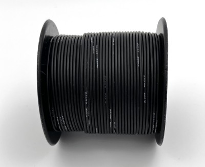 24AWG 0,2 мм² Медный провод в силиконовой изоляции (черный, UL3135) LFW-24B