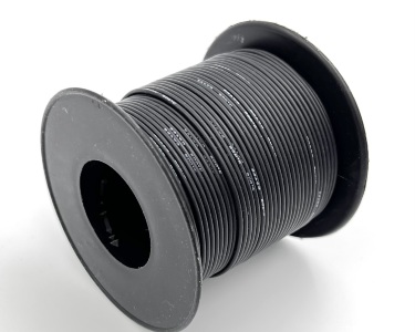 22AWG 0,3 мм² Медный провод в силиконовой изоляции (черный, UL3135) LFW-22B
