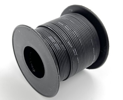 24AWG 0,2 мм² Медный провод в силиконовой изоляции (черный, UL3135) LFW-24B