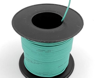24AWG 0,2 мм² Медный провод в силиконовой изоляции (зеленый, UL3135) LFW-24G