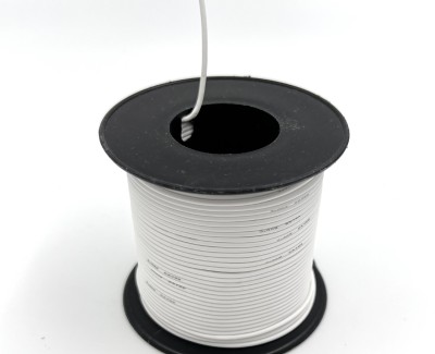 28AWG 0,08 мм² Медный провод в силиконовой изоляции (белый, UL3135) LFW-26W