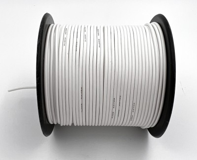 22AWG 0,3 мм²Медный провод в силиконовой изоляции (белый, UL3135) LFW-22W