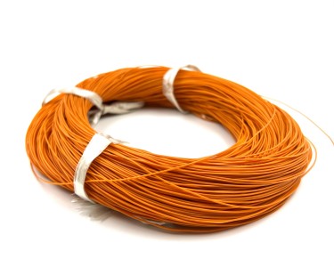 30AWG 0,06 мм² Медный провод в силиконовой изоляции (оранжевый, UL3135) LFW-30O