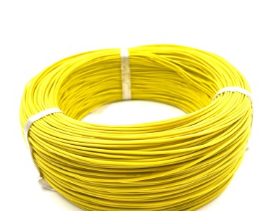 20AWG 0,5 мм² Медный провод в силиконовой изоляции (желтый, UL3135) LFW-20Y