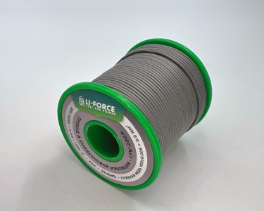 На катушке Медный провод 20AWG 50м 0,5 кв.мм (100*0,08мм) (серый, UL3135) LFW-20Gr в мягкой силиконовой изоляции