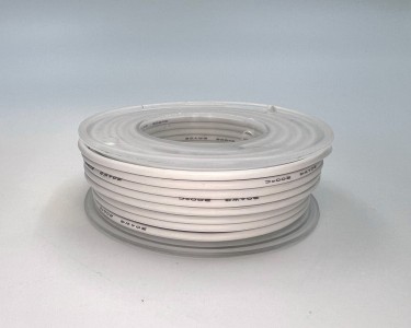 На катушке Медный провод 20AWG 10м 0,5 кв.мм (100*0,08мм) (белый, UL3135) LFW-20W в мягкой силиконовой изоляции
