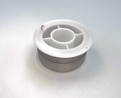 На катушке Медный провод 30AWG 20м 0,06 кв.мм (11*0,08мм) (серый, UL3135) LFW-30Gr в мягкой силиконовой изоляции