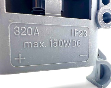 Разъем SMH 320A150v (розетка, 50/70 мм², серый) аналог Rema