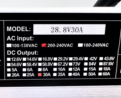 Зарядное устройство 28,8В 30A (8S LiFePO4) DL-1200W-24