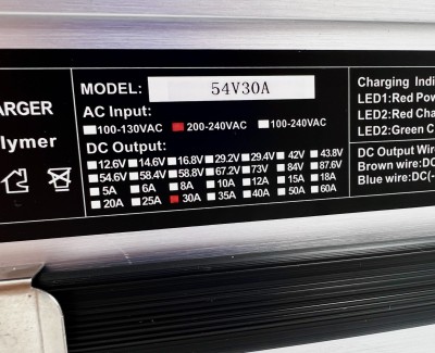Зарядное устройство 54B 30A (15S LiFePO4) DL-2000W