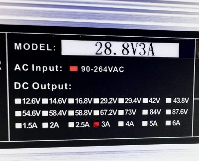 Зарядное устройство 28,8В 3А (8S LiFePO4) DL-120W