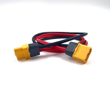 Удлинитель Amass XT60H-M -> XT60H-F с силиконовым проводом 14AWG, 500мм