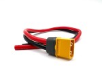 Разъем питания Amass XT60H-M с силиконовым проводом 12AWG, 300мм