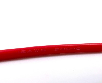Разъем питания Amass XT60H-F с силиконовым проводом 12AWG, 300мм