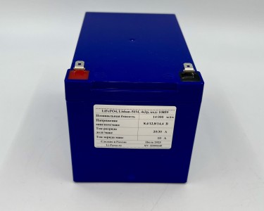 Аккумуляторная батарея 12В 14Ач LF-1214-10859 (LiFePO4, 4S3P, Lishan-50M, P)