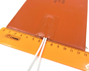 Нагревательная пластина 230x130мм (24V-100W, 6 Ом, силиконовая) LFH-9580sg на клейкой основе