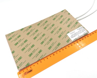 Нагревательная пластина 230x130мм (12V-100W, 1,5 Ом, силиконовая) LFH-9581sg на клейкой основе