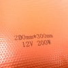 Нагревательная пластина 300x200мм (12V-200W, 0,8 Ом, силиконовая) LFH-9579sg на клейкой основе фото 2