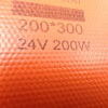 Нагревательная пластина 300x200мм (24V-200W, 3 Ом, силиконовая, термостат 80°С) LFH-9578sg на клейкой основе фото 1