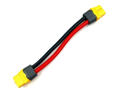 Удлинитель Amass XT60H-F -> XT60H-F с силиконовым проводом 12AWG, 100мм