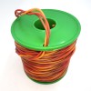 Плетеный трехжильный провод (силикон) 23AWG 3*0,25 мм² (коричневый/красный/оранжевый, UL3135) LFW-23 фото 5