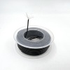 На катушке Медный провод 24AWG 10м 0,2 кв.мм (40*0,08мм) (черный, UL3135) LFW-24B в мягкой силиконовой изоляции