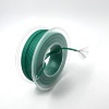 На катушке Медный провод 24AWG 10м 0,2 кв.мм (40*0,08мм) (зеленый, UL3135) LFW-24G в мягкой силиконовой изоляции