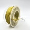 На катушке Медный провод 24AWG 10м 0,2 кв.мм (40*0,08мм) (желтый, UL3135) LFW-24Y в мягкой силиконовой изоляции фото 0