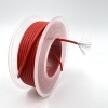 На катушке Медный провод 24AWG 10м 0,2 кв.мм (40*0,08мм) (красный, UL3135) LFW-24R в мягкой силиконовой изоляции фото 2