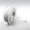 На катушке Медный провод 24AWG 10м 0,2 кв.мм (40*0,08мм) (белый, UL3135) LFW-24W в мягкой силиконовой изоляции фото 2