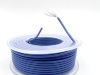 На катушке Медный провод 24AWG 10м 0,2 кв.мм (40*0,08мм) (синий, UL3135) LFW-24Bl в мягкой силиконовой изоляции