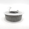 На катушке Медный провод 24AWG 10м 0,2 кв.мм (40*0,08мм) (серый, UL3135) LFW-24Gr в мягкой силиконовой изоляции фото 6