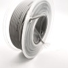 На катушке Медный провод 24AWG 10м 0,2 кв.мм (40*0,08мм) (серый, UL3135) LFW-24Gr в мягкой силиконовой изоляции фото 2