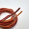 Плетеный трехжильный провод (силикон) 23AWG 3*0,25 мм² (коричневый/красный/оранжевый, UL3135) LFW-23 фото 2
