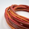 Плетеный трехжильный провод (силикон) 23AWG 3*0,25 мм² (коричневый/красный/оранжевый, UL3135) LFW-23 фото 3