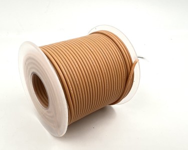 На катушке Медный провод 24AWG 30м 0,2 кв.мм (40*0,08мм) (оранжевый, UL3135) LFW-24O в мягкой силиконовой изоляции