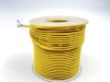 На катушке Медный провод 24AWG 30м 0,2 кв.мм (40*0,08мм) (желтый, UL3135) LFW-24Y в мягкой силиконовой изоляции