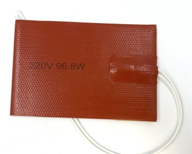 Нагревательная пластина 150х100мм (220V-96.8W, 500 Ом, силиконовая, термостат 40°С) LFH-11604sg на клейкой основе