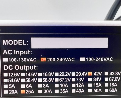 Зарядное устройство 42В 25A (10S Li-Ion) DL-1200W-36