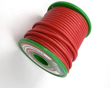 На катушке Медный провод 16AWG 20м 1,27 кв.мм (252*0,08мм) (красный, UL3135) LFW-16R в мягкой силиконовой изоляции
