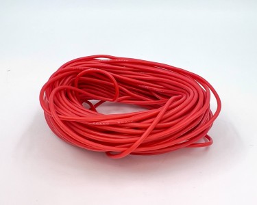 26AWG 0,14 мм² Медный провод в силиконовой изоляции (красный, UL3135) LFW-26R
