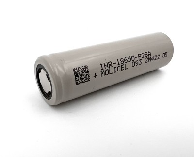 Li-Ion 3.6V, Molicel INR-18650-P28A, 2800мАч ( аккумулятор литий-ионный, -40℃, 18650)