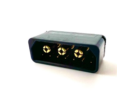 Разъем Amass ICM150S17PB-M (вилка, 40А, черный), 10шт