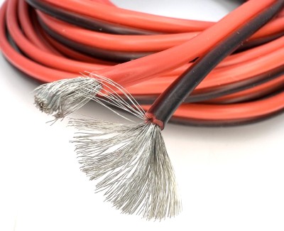 Сдвоенный медный провод 16AWG 2*1,27 мм² (чёрный+красный, UL3135) LFW-2*1,27BR