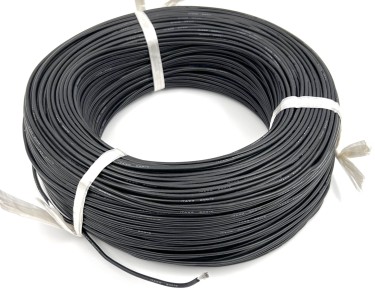 17AWG 1,00 мм² Медный провод в силиконовой изоляции (чёрный, UL3135) LFW-17B